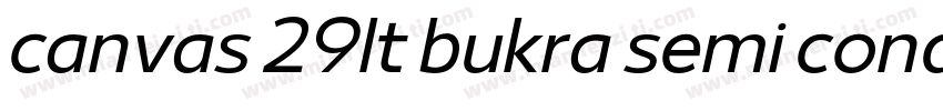 canvas 29lt bukra semi conden字体转换